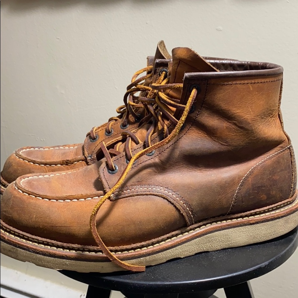 Brown Redwing boots size 10